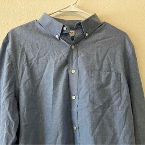 Arizona Jeans Co Shirt Men’s Size Medium Blue Long Sleeve Cotton Blend Button
